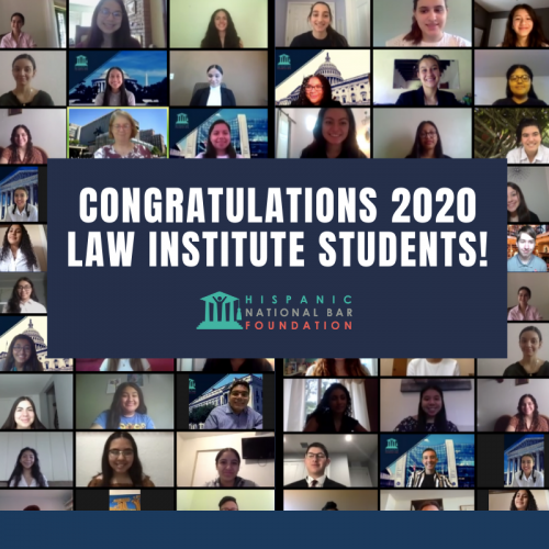 Photo of law institute students
